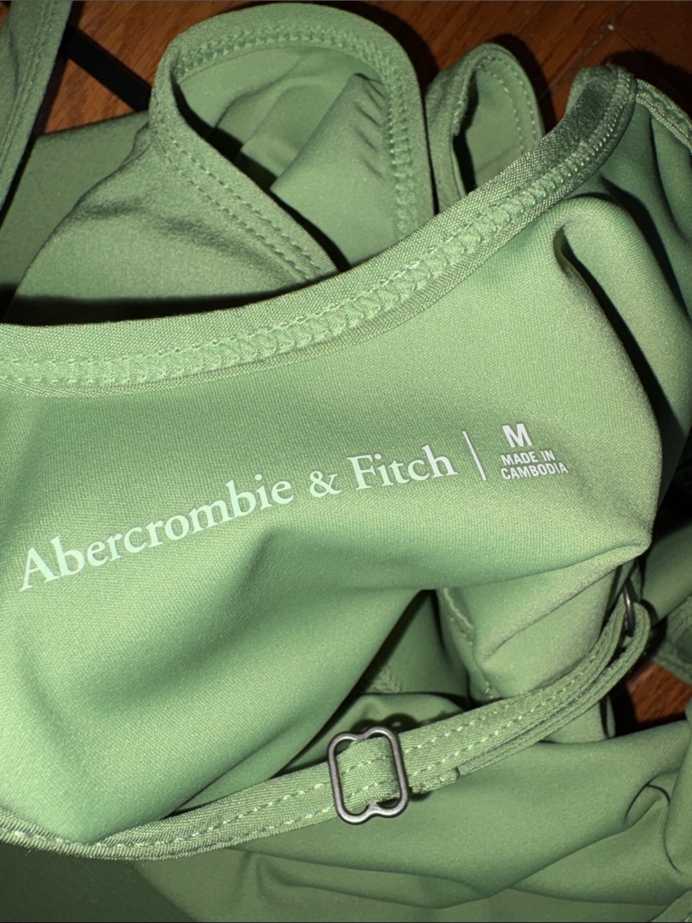 Abercrombie & Fitch Green Active Dress Skort Romper Built-In Shorts Size M - Picture 5 of 6